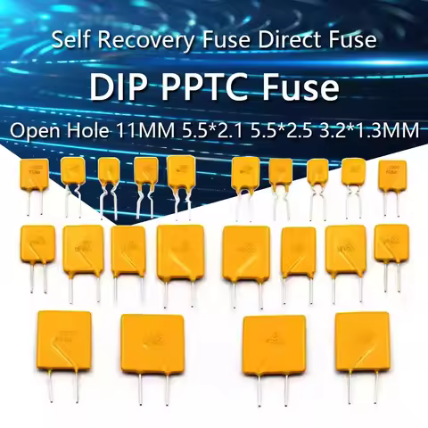 5PCS DIP PPTC Self Recovery Fuse RUEF050 Direct Fuse 30V 0.5A-10A RUEF090 RUEF100 0.5A 0.75A 0.9A 1.
