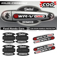 8pcs Car Door Handle Protector Sticker Honda Wrv Sticker Carbon Handle Honda Wrv