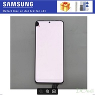 original used lcd with black dot or line lcd For Samsung Galaxy S21 4G LCD G990F G990F/DS Display To
