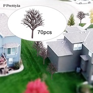 [P Prettyia] SiaBiced 70 Pieces Mini Model Trees Diorama Supplies 6cm Train Scenery Architecture Tre