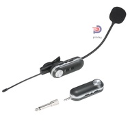 UHF Headset Wireless Microphone Instrument Mic Omni-directional Hifi Microphone Wireless Instrument Microphone System Receiver &amp; Transmitter UHF Clip Type Mic+Receiver fo [ppday]
