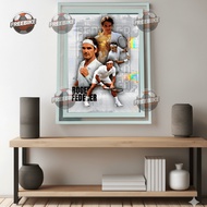 ROGER FEDERER POSTER WITH HIGH QUALITY CRYSTAL GLASS FRAME