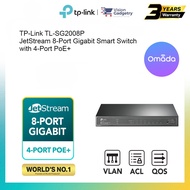 TP-Link TL-SG2008P JetStream 8-Port Gigabit Smart Switch with 4-Port PoE+