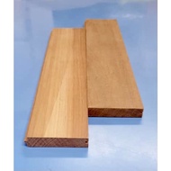 Papan lidah solid wood (Balau Timber)(18mmx90mmx2ft(600mm)/2.5ft(750mm)) Kiln dry& smooth finish (fl