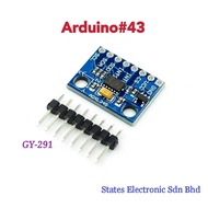 Arduino#43 GY-291 ADXL345 3 Axis Accelerometer Gravity and Acceleration Sensor