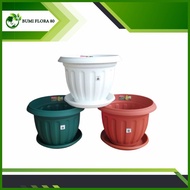 Lion Star Lotus Flower Pot no.8 + Base FP-41 Lotus Pot/ no.8