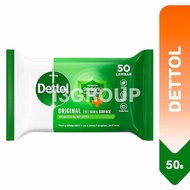 Dettol Original Anti-Bacterial Wet Wipes / Trusted Protection Anytime Anywhere, 50s
