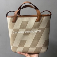 Hermes Cabas H en Biais 27 Bag Hermes Canvas Bag (small size)