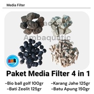 4-in-1 filter media package economical filter media package 500g media package/ aquarium filter medi
