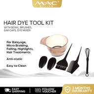 5pcs Hair Dye Tool Kit Hair Coloring Tools Set Dye Bowl Brush Gloves for Salon & Home Hair Dye Kit