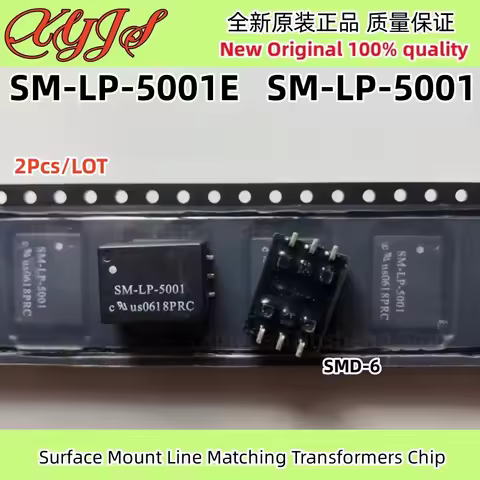 2Pcs/LOT SM-LP-5001E SM-LP-5001 SMD-6 Surface Mount Line Matching Transformers Chip Original New 100