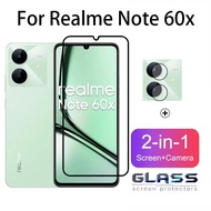 2 In 1 Realme Note 60x 5G Tempered Glass Screen Protector For Relme Note 50 60x 4G 5G Camera Lens