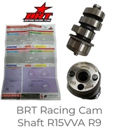 BRT RACING CAMSHAFT / CAM SHAFT WITH BEARING FOR R15, Y16 VVA / Y155 VVA / Y16ZR T1, S1, R1, R2 , R9