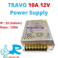(1) TRAFO 10A 12V TRAVO 10A POWER SUPPLY 10 AMPER 120w 120WATT 12V LED
