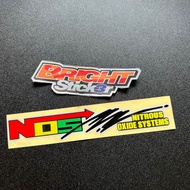 STICKER STIKER NOS NITROUS OXIDE SYSTEMS CUTTING