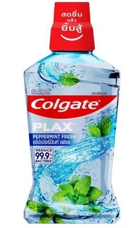 Colgate plax คอลเกต พลักซ์ น้ำยาบ้วนปาก 500 มล. ไม่แสบปาก 0% แอลกอฮอล์