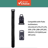 One Piece Magnetic Hanging Strap For Fluke Multimeter 115 116 117 175 177 179 15B+ 17B+ 18B+ 87V 287