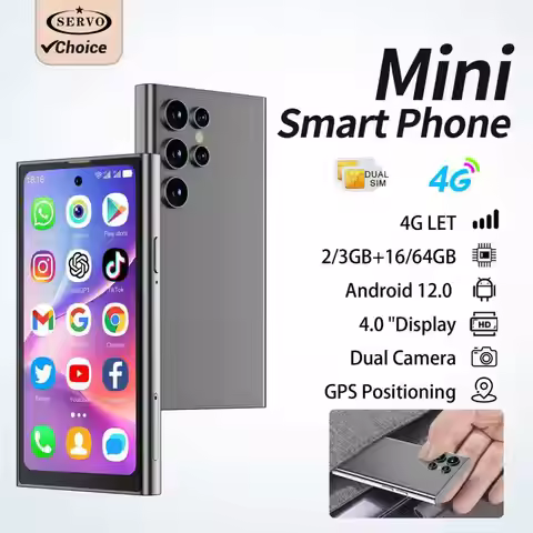 SERVO S27 Mini 4G LTE Android Small Smartphone 3+64GB Play Store WiFi GPS Face Unlock Dual SIM 4.0in