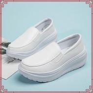 Tiptop Kasut Jururawat Putih Nurse Slip Buckle Flat Shoes Nurse White Shoes  kasut platform