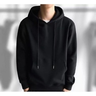 Plus Size Hoodie [Size S - 6XL] Kpop Oversized Man Long Solid Color Hoodie Sleeve Plain Color Street