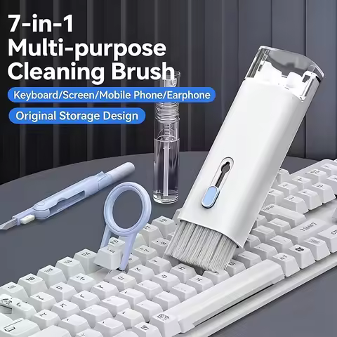 7-In-1 Keyboard Cleaning Brush Kit Earphones Cleaning Pen For AirPods iPhone Cleaning Tools Computer