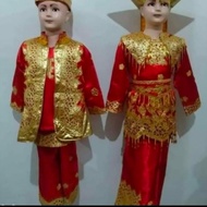 baju kostum karnaval couple pengantin adat padang anak Minang