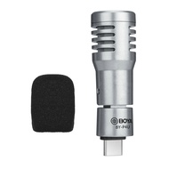 BOYA Condenser Mic With Mic With Windscreen By-p4u Live Interview Windscreen Type-c Port Type-c Port