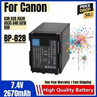 BP-828 Battery 7.4V 2670mAh Rechargeable Batteries and Charger for Canon G30 G26 XA30 XA35 G40 GX10 