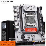Hot🔥 QIYIDA X99 เมนบอร์ด D4 TPM2.0 LGA 2011 3 พร้อม M.2 สล็อตสนับสนุน X99 C612chip DDR4 หน่วยความจํา