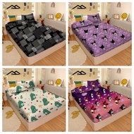 New!! Double Size 3-in-1 Poly-Cotton Bed Sheet Set - Fits Mattresses 137 x 190 cm (54 x 78 Inches)