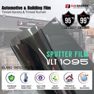 Sputter Tinted Film Automotive Tinted Kereta/ Hitam/ Made in USA,  Gelap 90%/Darkness 90% Tinted 25'