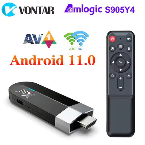 X98 S500 4GB 32GB Android 11 TV Stick Amlogic S905Y4 Quad Core AV1 4K 60fps Dual Wifi X98 Dongle 2GB