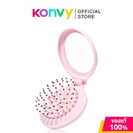 Konvy Portable Air Cushion Folding Comb #Pink คอนวี่ หวีแปรงพับพร้อมกระจกในตัว สีชมพูแสนน่ารัก