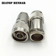 5 Keping Loyang N Jenis Palam Pengapit Lelaki L16 untuk RG213 RG8 RG165 LMR400 7D-FB RF Penyambung K