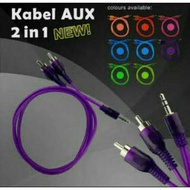 2 In 1 Audio Aux Cable - Audio Jack - Audio Cable - Aux to 2 RCA Jack Audio Cable