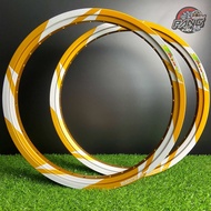 วงล้อ Sstrong (เอสตรอง) ลายหมากรุก ลายสายฟ้า ขนาด 1.40-17 (แถมเสื้อ) ราคาต่อคู่