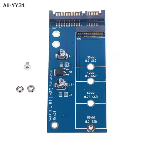 【Jr3】Add On Card NGFF M.2 Adapter M2 SATA3 Raiser M.2 To SATA Adapter SSD M2 To SATA Expansion Card 