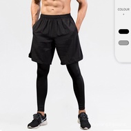 Men's 2-in-1 Running Shorts with Compression Leggings