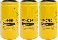 3PCS 1R-0750 Diesel Engine Fuel Filter Fits for Chevy/GMC Duramax 2001-2016 LB7/LML/LMM,Replaces 1R0
