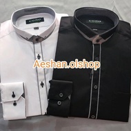 Kemeja Pria Alisan Krah Koko SLIMFIT Lengan Panjang