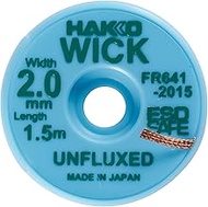 Hakko FR641-2015-J Solder Suction Wire Wick FR-641 Unflux 0.08 inch (2 mm) x 4.9 ft (1.5 m)