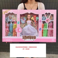 Hộp búp bê khớp to đại gần 60cm kèm phụ kiện có quai xách làm quà tặng vô cùng đáng yêu cho bé