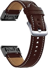 GANYUU Quick Easyfit Leather Band For Garmin Fenix 7 7X 6 6X Pro 5X 5 3 Hr 945 COROS VERTIX 2 Bracelet Wrist Strap Smart Accessories