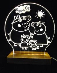佩佩豬 3D立體小夜燈 創意LED燈 卡通夜燈 氣氛燈