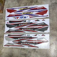 Stiker sticker body stripe cover set (2) honda wave dash R dash110 dash 110 v2 dash 2