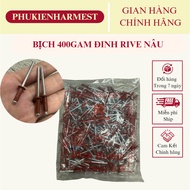 400g bag of xingfa BROWN Rive Nails Size 3x10 / 3x12 / 4x10 / 4x12 Used for Corrugated Iron Roofs, A