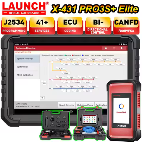 2026 LAUNCH X431 PRO3S+ Elite J2534 Offline Programming car diagnostic Tool CAN FD DOIP ECU Coding T