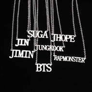 Celebrity BTS Merchandise BTS Kim Tae Hyung Tian Han Guo Park Jimin Name Necklace100402D DD