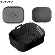 BUTUTU Air Fryer Tray, Silicone Non-Stick Baking Tray, High Quality Reusable Perforated Washable Bas