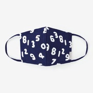 日本製 SOU . SOU 深藍色 白字 數字 布口罩 可重用口罩 棉口罩 reusable mask 男女款式